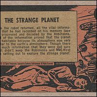 Lost in Space 40th Anniversary Reprint Card #26 Back