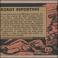 Lost in Space 40th Anniversary Reprint Card #28 Back