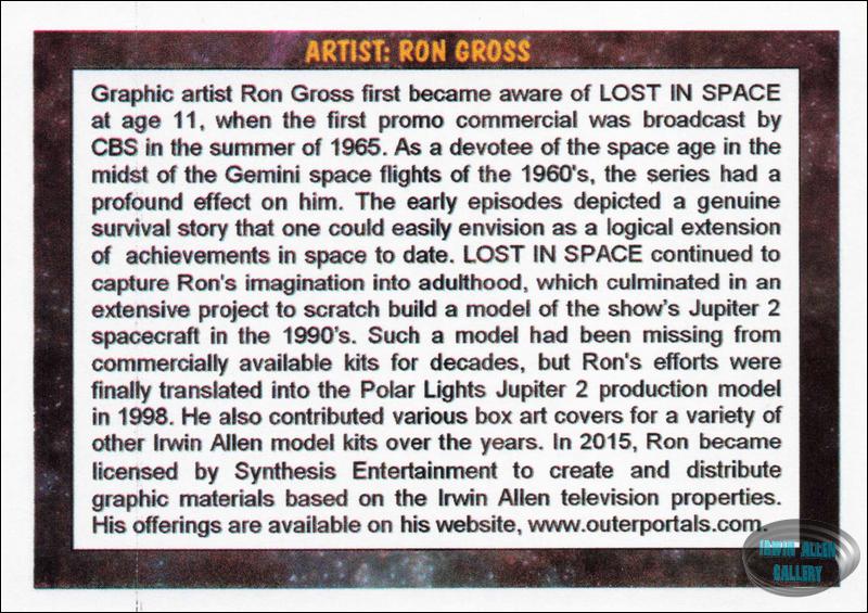 Ron Gross Artist Bio Card Back