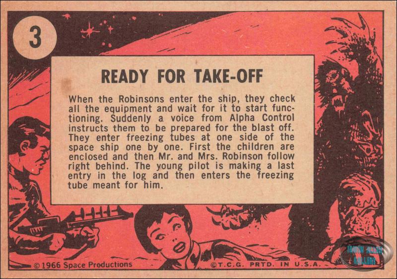 Lost in Space Topps #3 Back