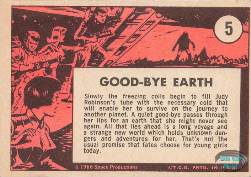 Lost in Space Topps #5 Back