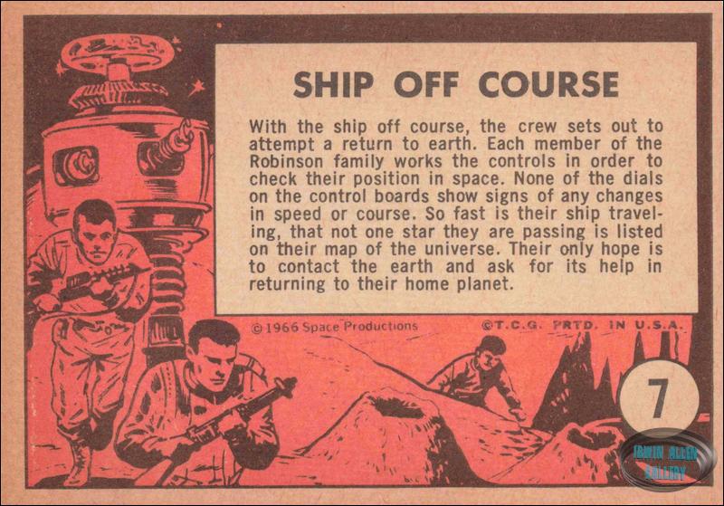 Lost in Space Topps #7 Back