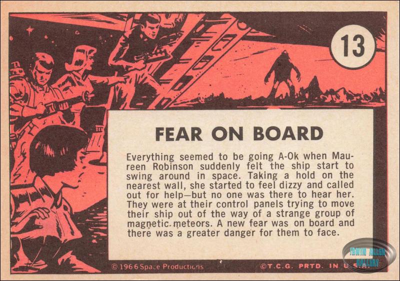 Lost in Space Topps #13 Back