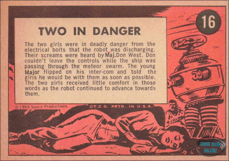 Lost in Space Topps #16 Back