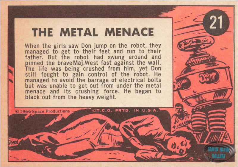 Lost in Space Topps #21 Back
