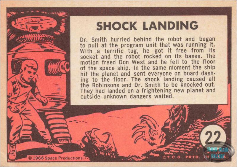 Lost in Space Topps #22 Back