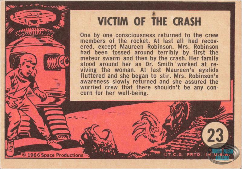 Lost in Space Topps #23 Back