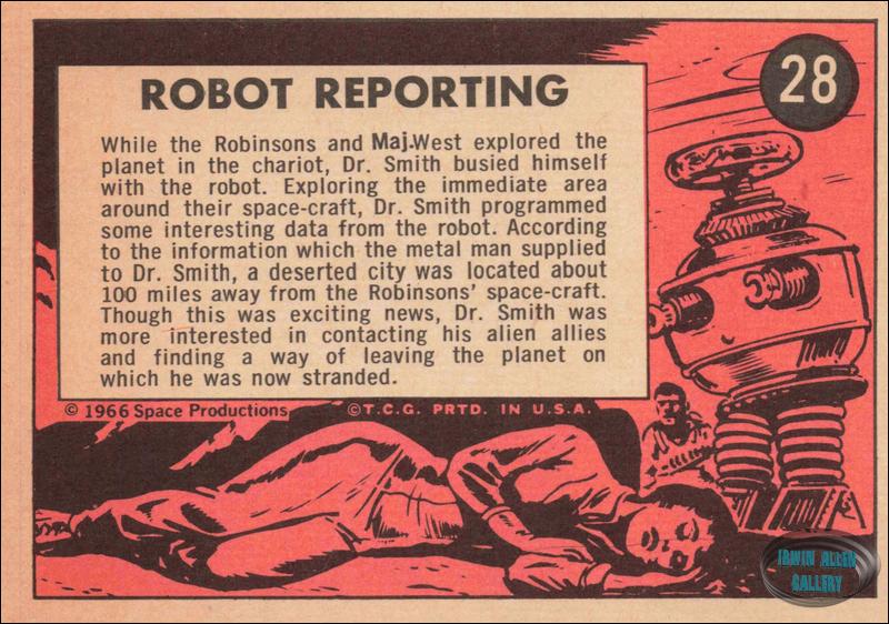 Lost in Space Topps #28 Back