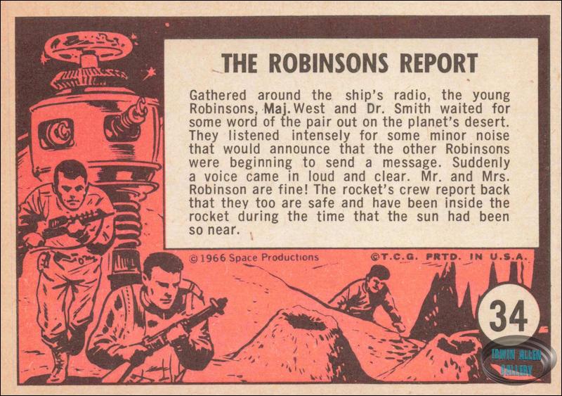Lost in Space Topps #34 Back