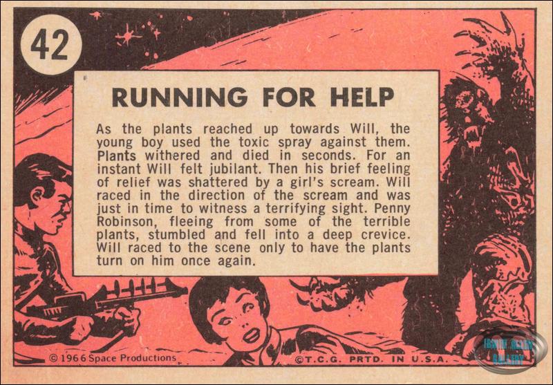 Lost in Space Topps #42 Back