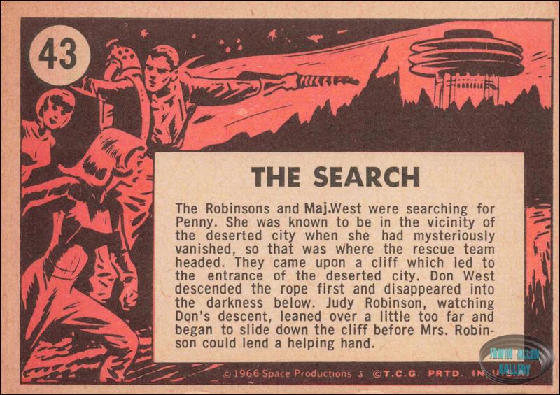 Lost in Space Topps #43 Back