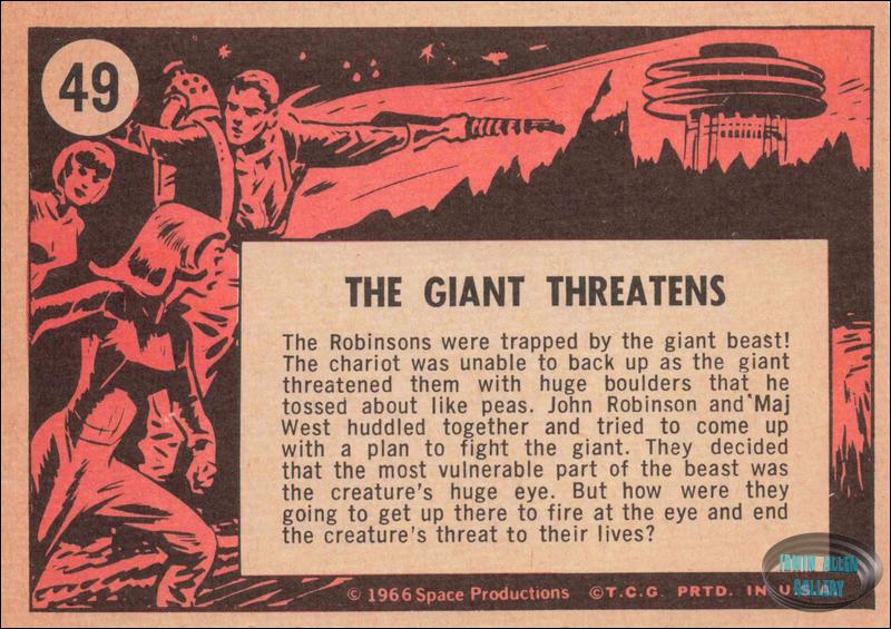 Lost in Space Topps #49 Back