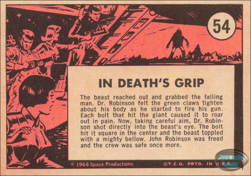 Lost in Space Topps #54 Back