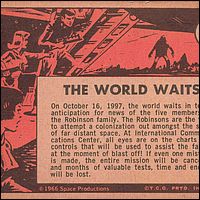Lost in Space Topps #1 Back