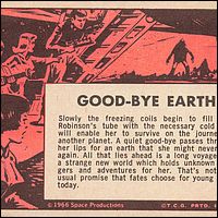 Lost in Space Topps #5 Back