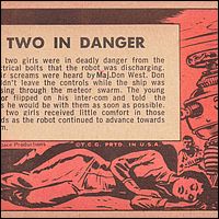 Lost in Space Topps #16 Back