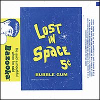 Wrapper from Lost in Space Trading Card Set