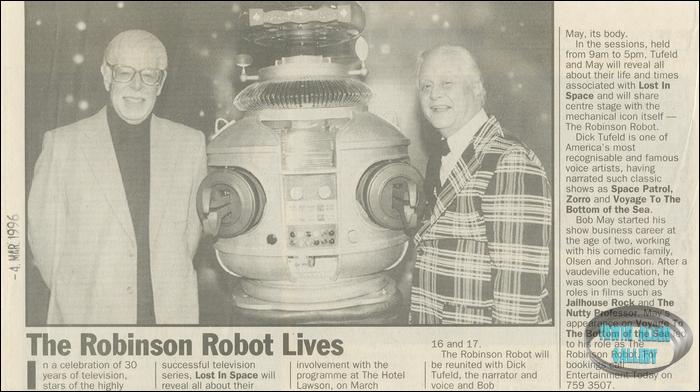 Robinson Robot visits Australia