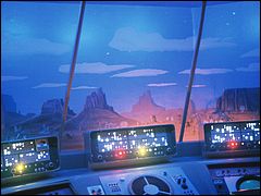 Jupiter 2 Replica Flight Console at Night