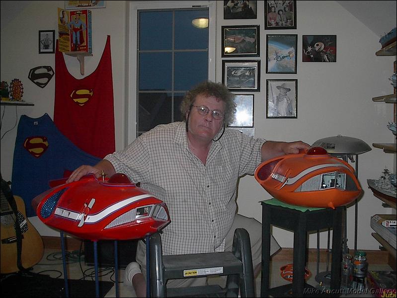Mike Aucutt with his Spindrift Models
