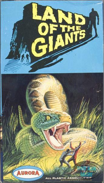 Aurora Land of the Giants Snake Model Kit