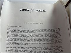 Lunar Models Fujimi Time Tunnel Model Kit