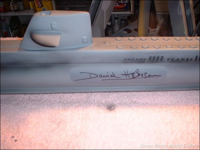 Framed David Hedison signature