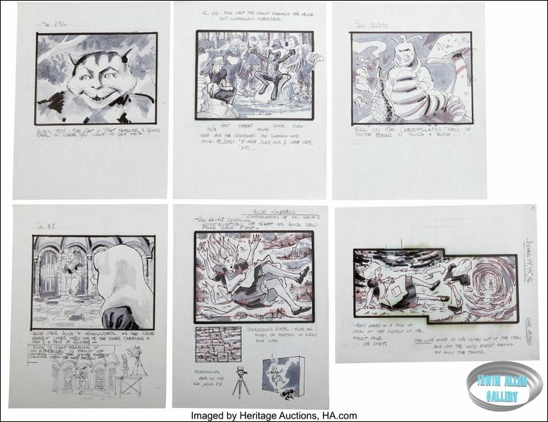 Alice in Wonderland Storyboards