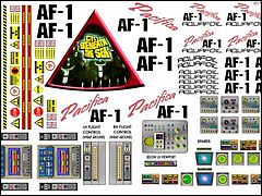 Aquafoil Decal Set for Moebius 1/32 Flying Sub