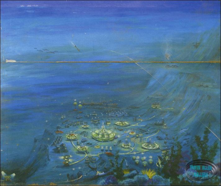 City Beneath the Sea Matte Painting