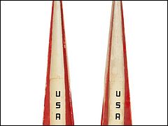 Set of Model Miniature Missiles and Launch Pad