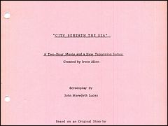 City Beneath the Sea Script Front Page
