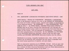 City Beneath the Sea Script Act One