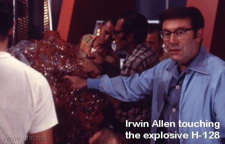 Irwin Allen behind the scenes on the set of City Beneath the Sea 1971