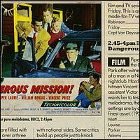 British TV listing clipping