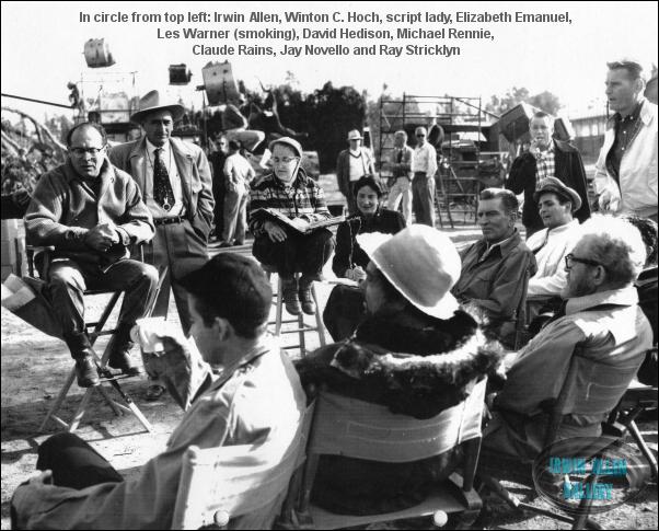 Production Crew and Actors on the set of The Lost World