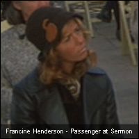 Francine Henderson - Passenger at Sermon