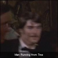 Man Running from Tree