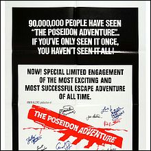 The Poseidon Adventure Cast Signed Movie Poster