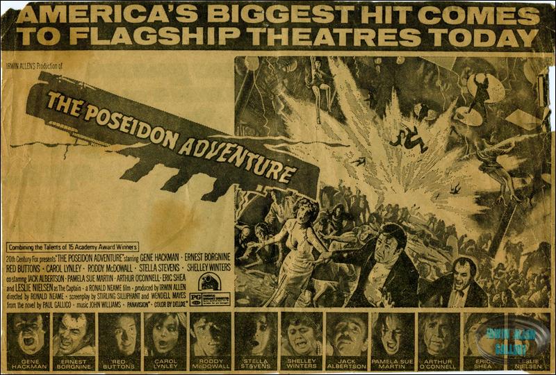 Promotional clipping for The Poseidon Adventure