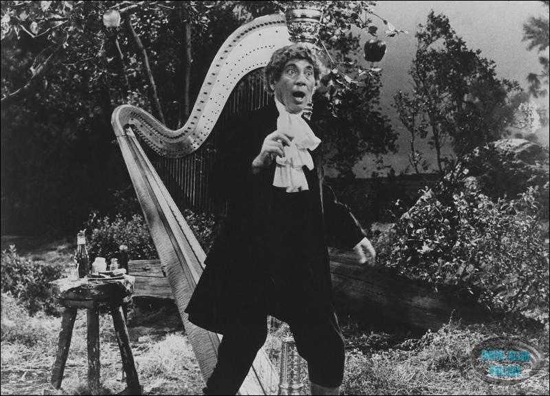 Harpo Marx as Sir Isaac Newton