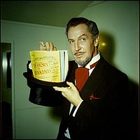 Vincent Price with Story of Mankind Script