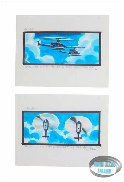 Lot #96 Swarm Original Storyboard Illustrations