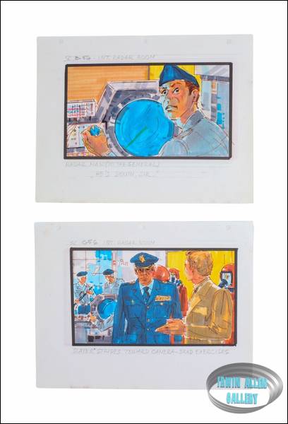 Lot #100 Swarm Original Storyboard Illustrations