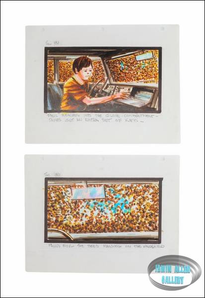 Lot #110 Swarm Original Storyboard Illustrations