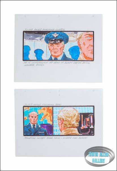 Lot #112 Swarm Original Storyboard Illustrations
