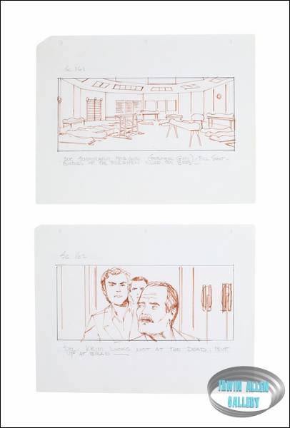 Lot #118 Swarm Original Storyboard Illustrations