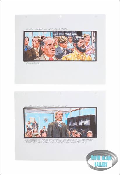 Lot #120 Swarm Original Storyboard Illustrations