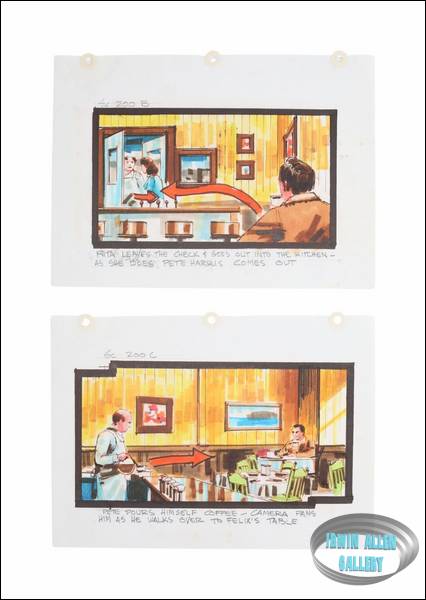 Lot #122 Swarm Original Storyboard Illustrations