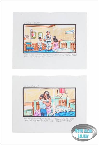 Lot #144 Swarm Original Storyboard Illustrations